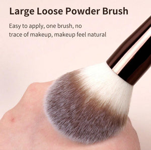 Yishi 3 coffee brown series multi-use double-headed makeup brush