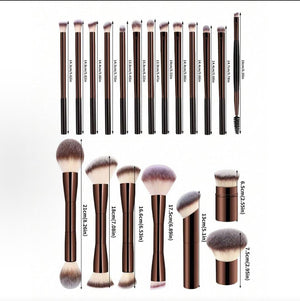 Yi Silong 20 full aluminum coffee brown series makeup pack brush