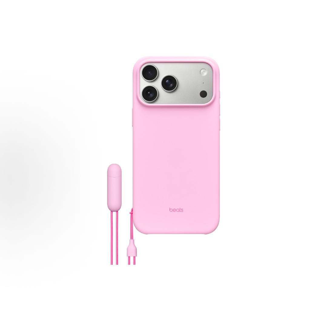 جراب Beats لهاتف iPhone مع حبل تعليق - لون وردي