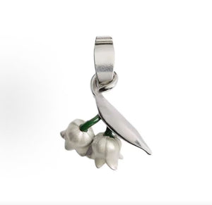 DIOR [Pre-Fall 2026] Lily of the Valley Design Resin Necklace/Pendant  Unisex Couple Style White