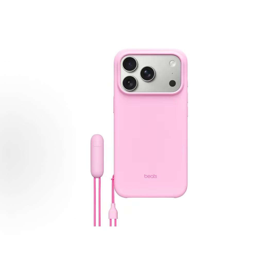 جراب Beats لهاتف iPhone بلون وردي مميز وعصري