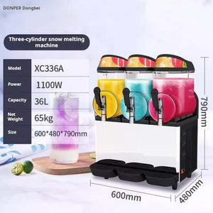 Dongbei Commercial Slush Machine with 3 tanks for frozen slush drinks and juices