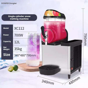 Dongbei Commercial Slush Machine with one tank for frozen slush drinks and juices