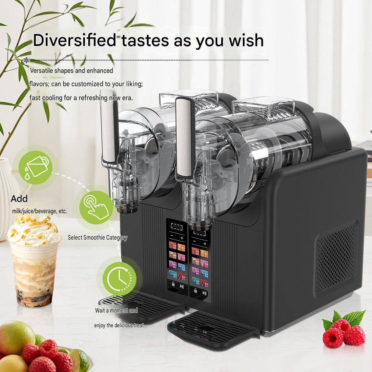 Dual Tank Smoothie Machine and Ice Cream Machine