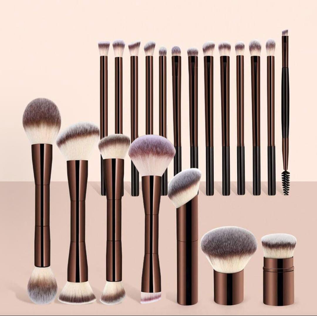 Yi Silong 20 full aluminum coffee brown series makeup pack brush