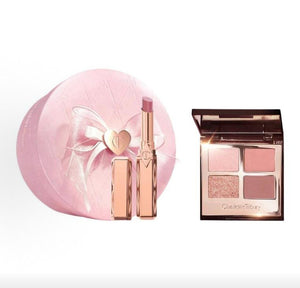 CT four-color eye shadow water thousand gold tube makeup set easy to color lasting moisture 5.2g + 2G dress cosmetics Tanabata gift box