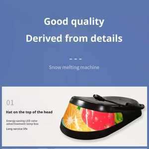 LED advertising top cover for Dongbei Commercial Slush Machine with energy-saving illuminated display panel