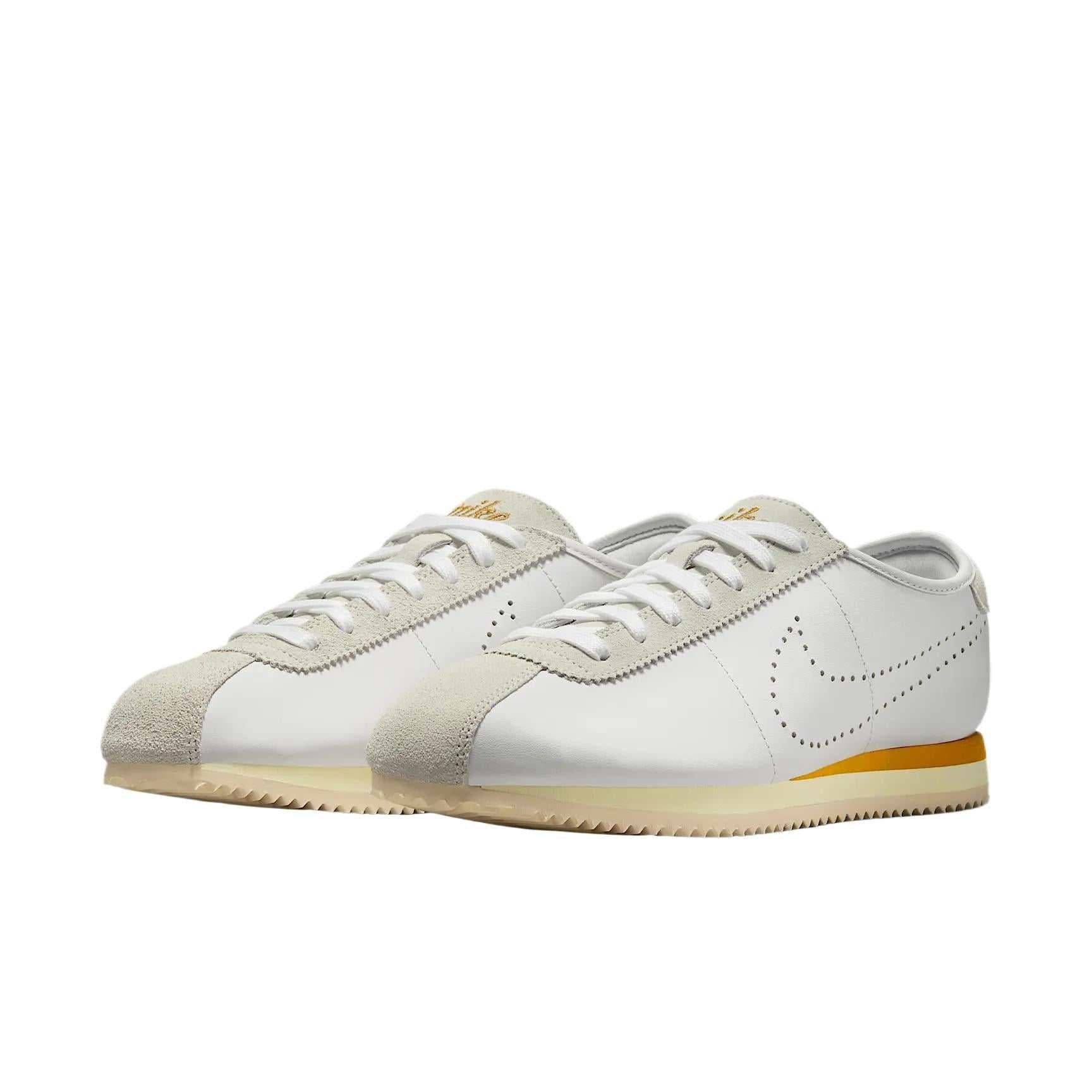 Discover the dynamic perspective of شوز نايك مثل Nike Shoes الفريدة، مع تفاصيل حذاء Cortez كلاسيكي مريح باللون الأبيض والأصفر وجودة حذاء نايك الأصلي ضمن تشكيلة nike schuhe.