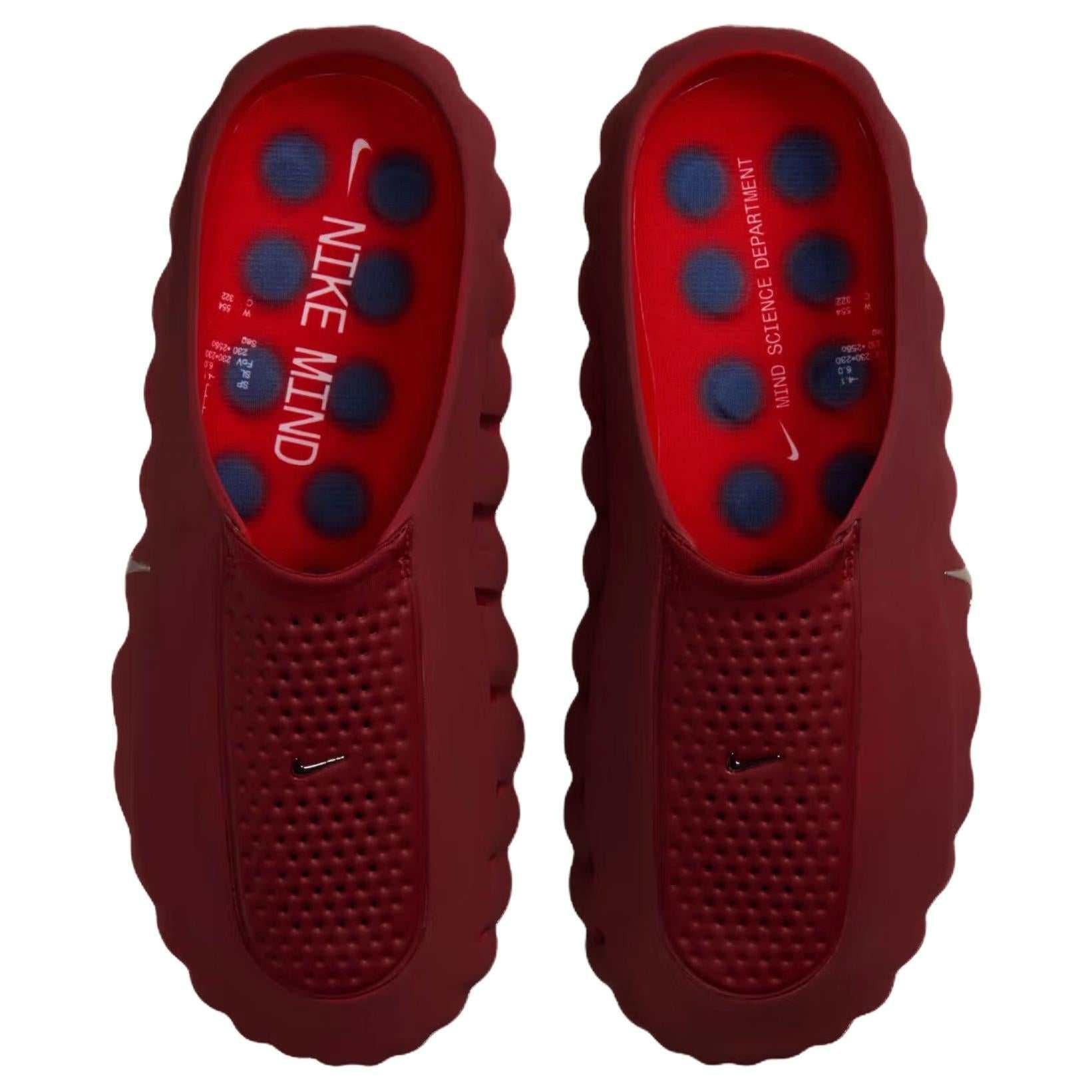 Nike Shoes Mind 001 Warm Burgundy Top View - شوز نايك باللون الخمري الدافئ (العنابي) من الأعلى | nike schuhe | Nike Shoes