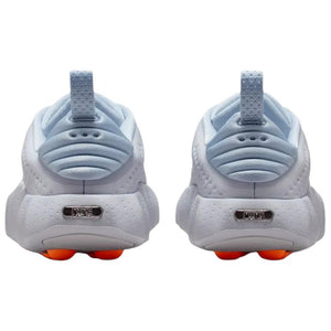 Nike Shoes Mind White and Orange Back View - شوز نايك أبيض بنعل برتقالي من الخلف | nike schuhe | Nike Shoes