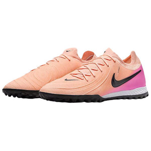 Nike Shoes Phantom GX Orange and Pink Perspective View - شوز نايك كرة قدم Flyknit برتقالي وزهري | nike schuhe | Nike Shoes