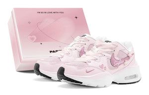 Nike Shoes Women Pink Sunshine Design with Flowers Athletic Shoes - حذاء رياضي نسائي وردي بتصميم Sunshine وأزهار شوز نايك | nike schuhe | Nike Shoes
