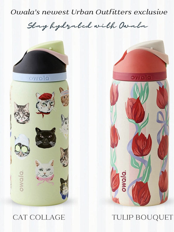 زمزمية Owala FreeSip بتصميم Cat Collage
زمزمية Owala FreeSip بتصميم Tulip Bouquet
زمزمية Owala FreeSip بتصميم Picnic Time