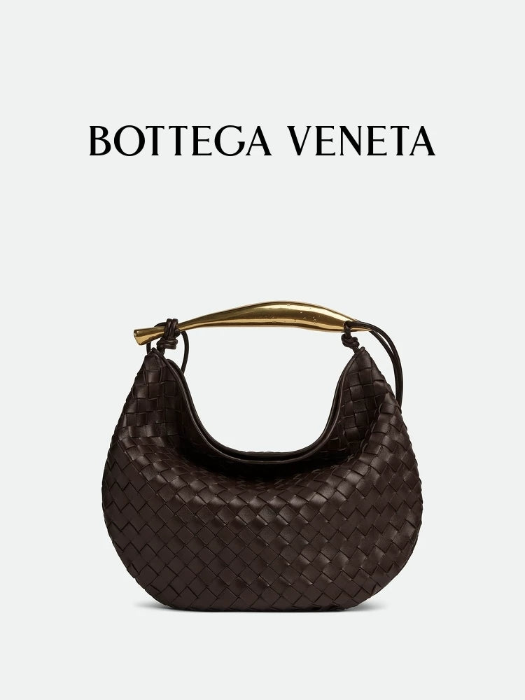 [Gift] BV Baodie Women's Medium Sardine Shoulder Backpack Hand-Carried Woven Bag BV Bag Birthday Gift