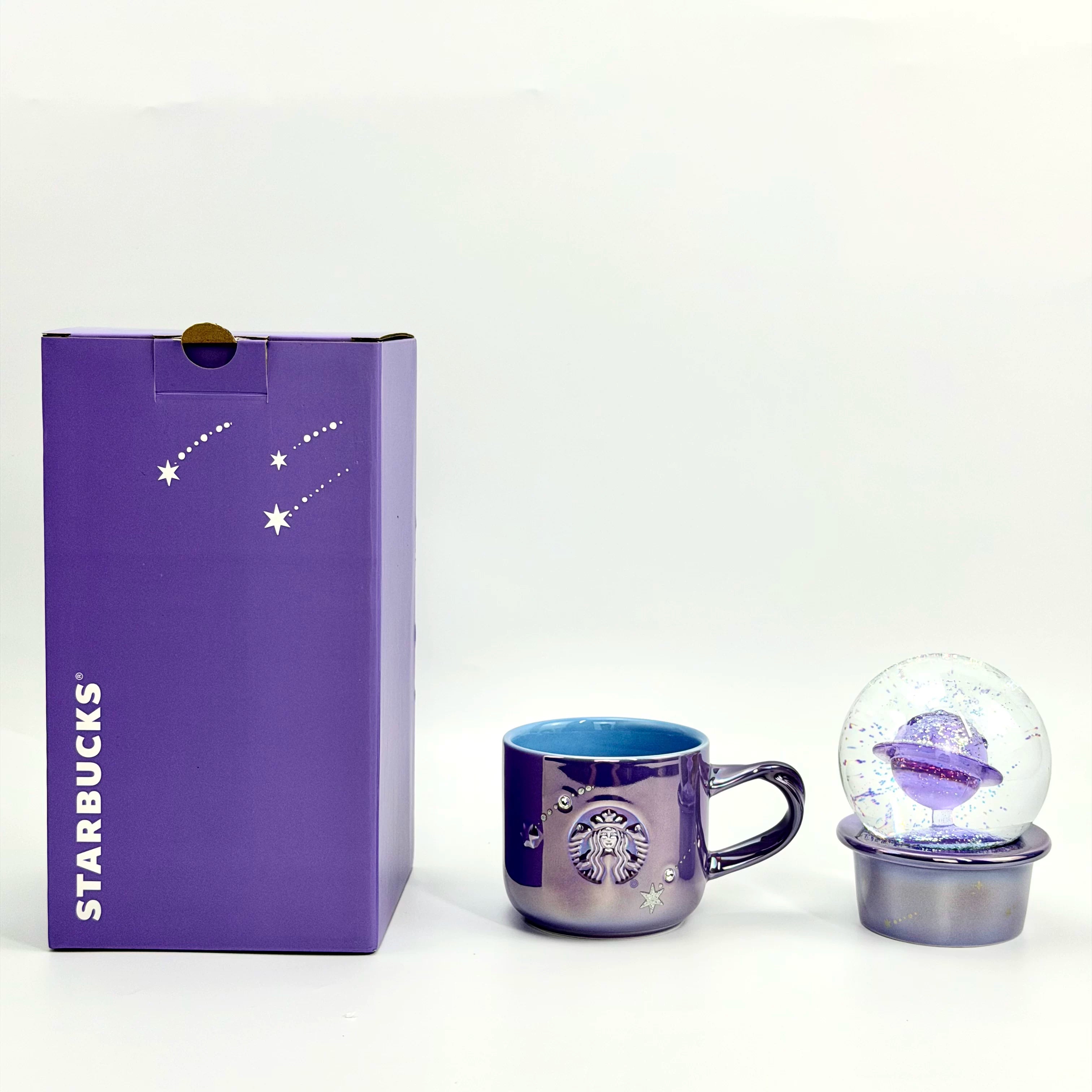 Starbucks Cup 2026 Purple Night Galaxy Series Purple Colorful Galaxy Crystal Ball Shaped Diamond Mug