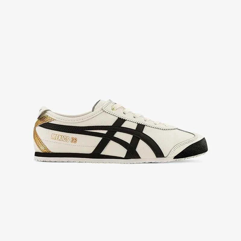 Onitsuka Tiger حذاء MEXICO 66™ كلاسيك للجنسين – سنيكرز أبيض بختم معدني لخريف | Onitsuka Tiger Sneakers.