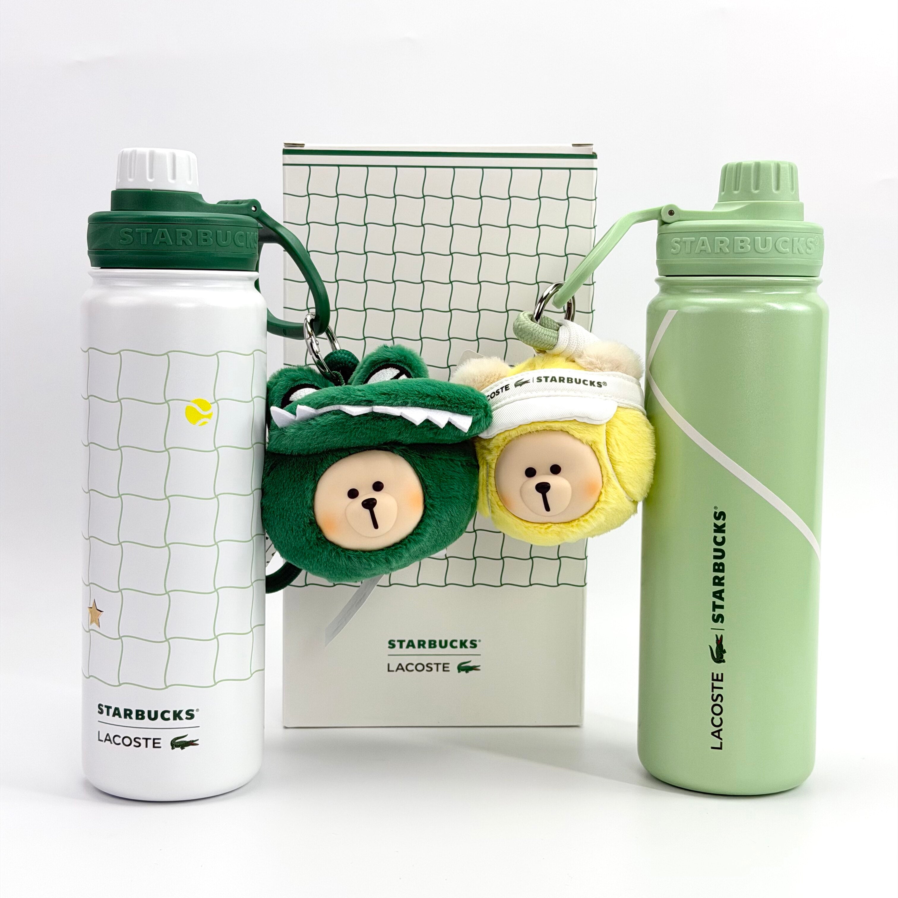 حافظة ماء Starbucks x Lacoste مع ميدالية
