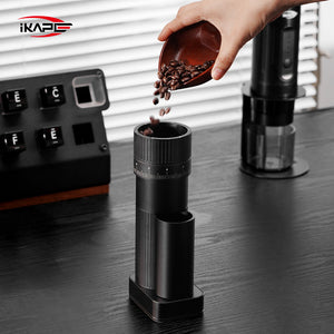 IKAPE Coffee Platinum Rotary Electric Coffee Grinder Hand Drip Italian Freshly Ground Coffee Grinder Small Grinder