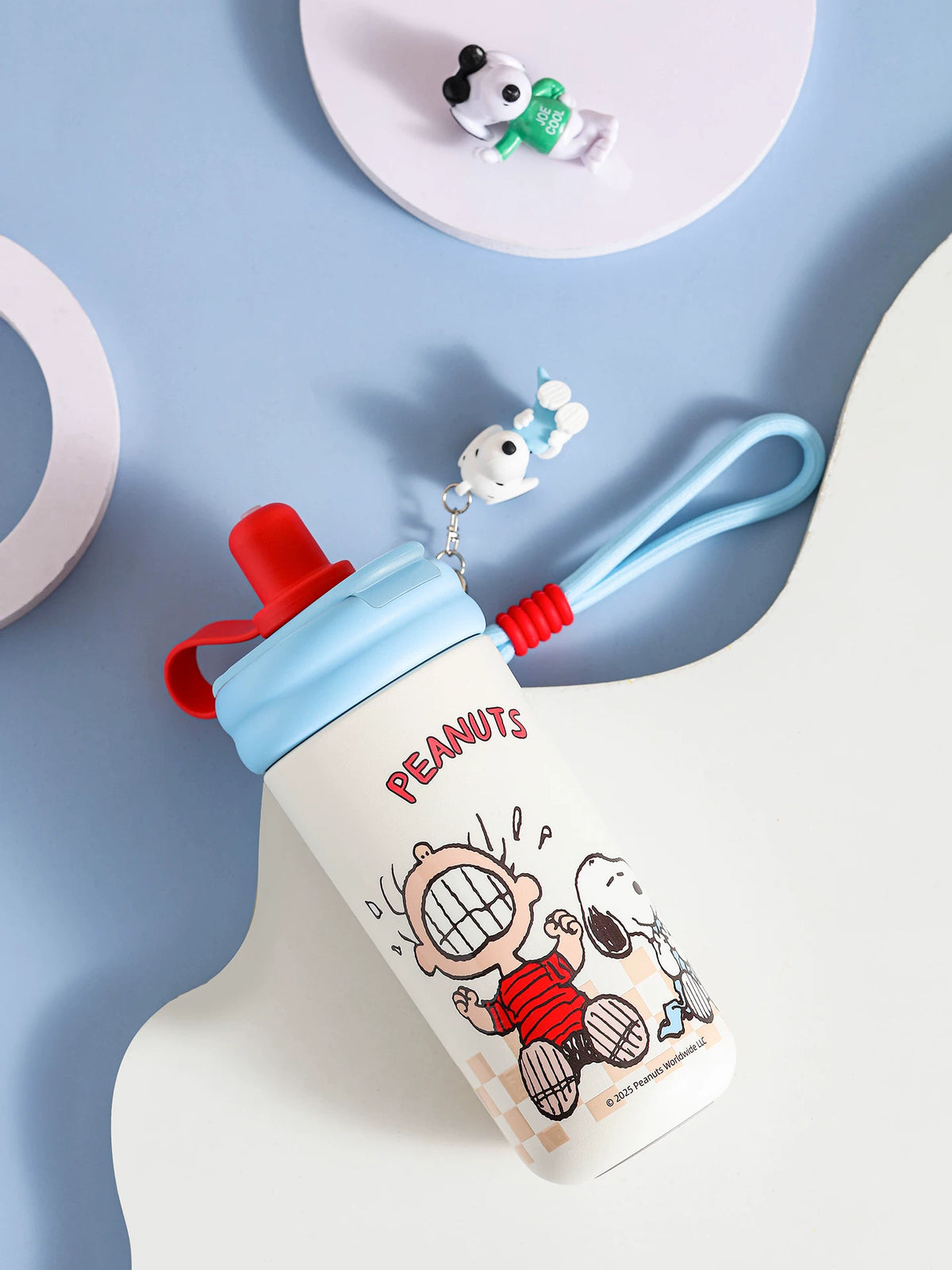 OCE Flower Tea Cup, Women's Ice Cup, Insulated Cup, Snoopy Cartoon 316 Water Cup, Large Capacity Insulated Straw Cup