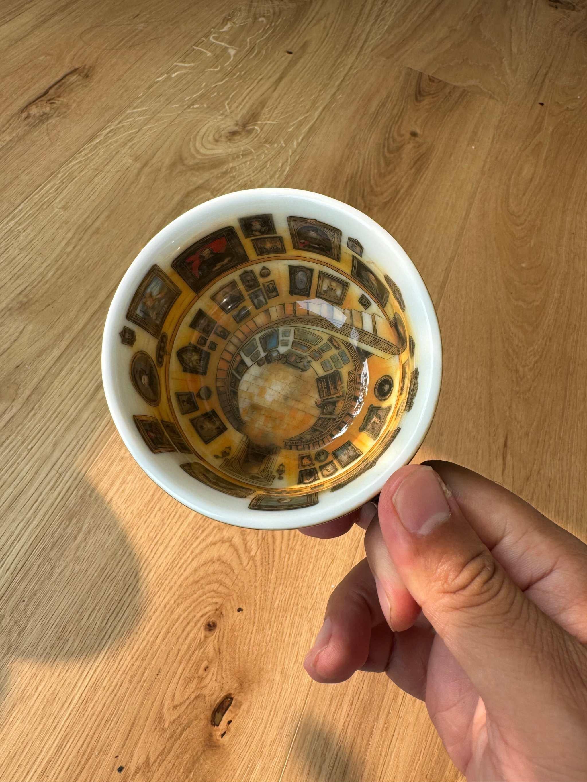 van gogh mugs magic tower cup glazed color mug.