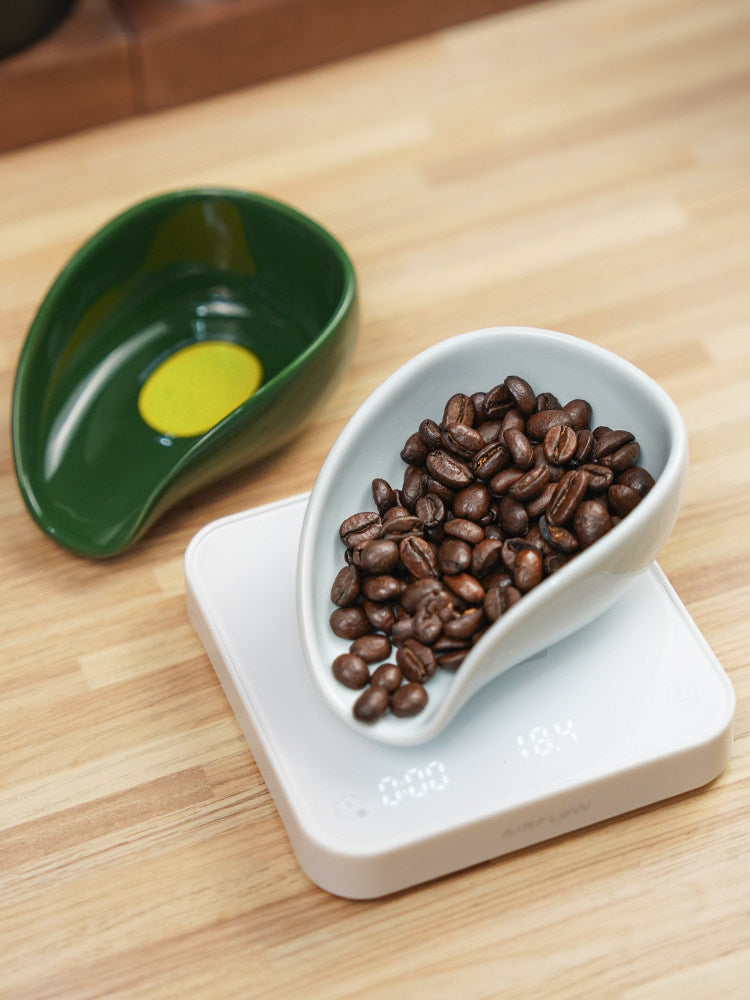 AIRFLOW Xiaomang Coffee Weighing Bean Saucer Hand Pour Italian Weighing Coffee Bean Tray Divided Plate Coffee Bean Bowl