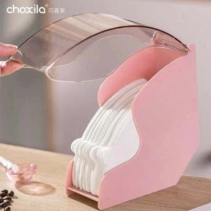 منظم فلاتر القهوة Coffee Filter Holder باللون الوردي.