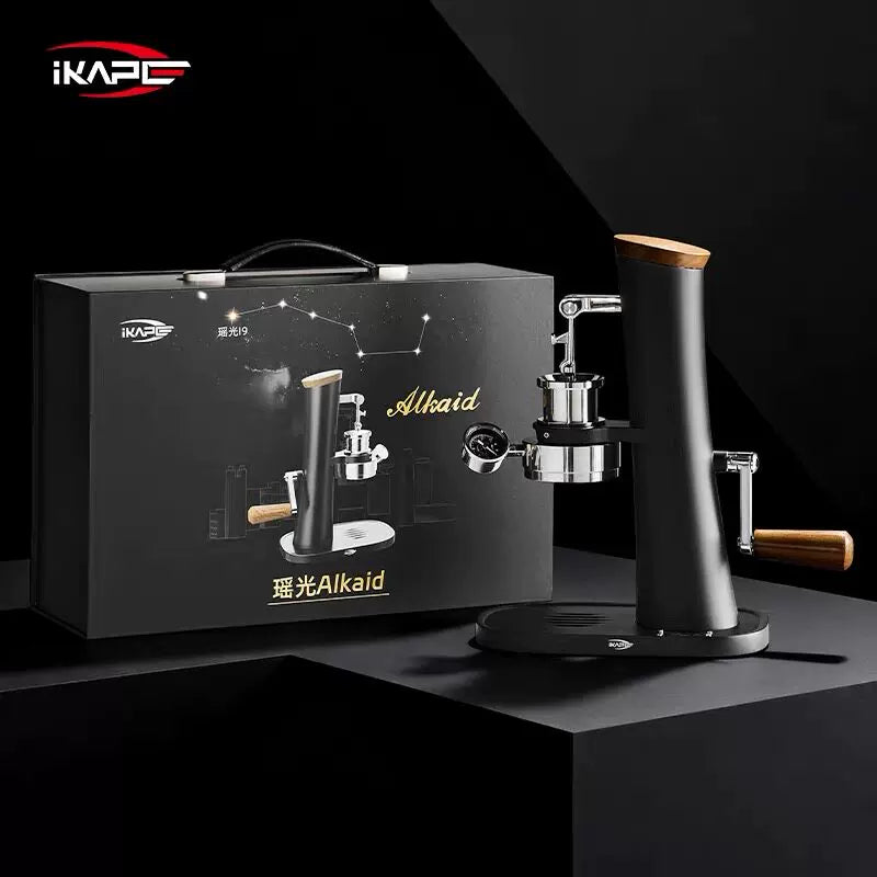 IKAPE Coffee Maker Yaoguang i9 Hand-cranked Coffee Machine Espresso Manual Transformer E61 Hand-cranked Coffee Machine 58mm