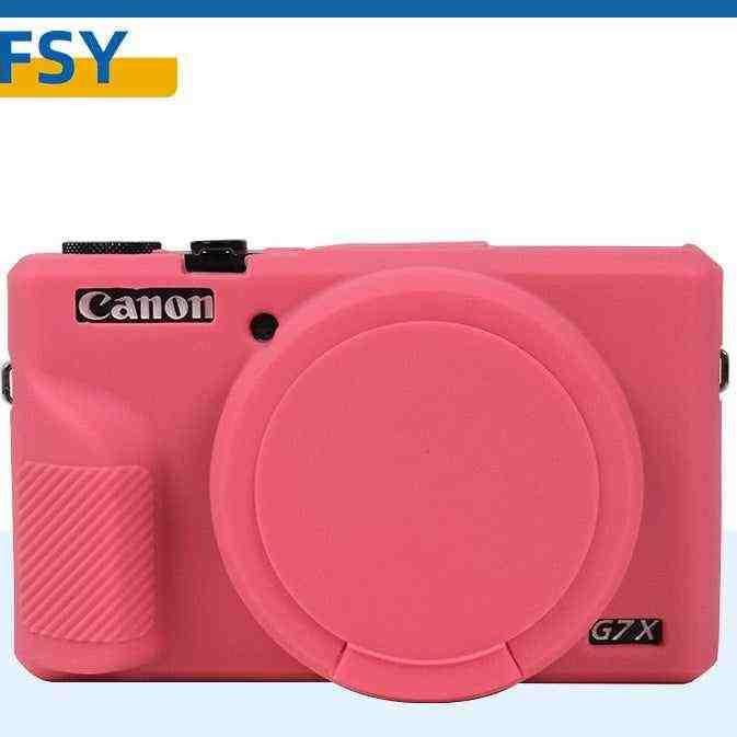 For Canon G7x2 Protective Case G7x3 Camera Bag Case Silicone Case Cute Card Dust Case Soft Case SX730 Portable Dropproof Accessories.