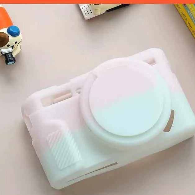 For Canon G7x2 Protective Case G7x3 Camera Bag Case Silicone Case Cute Card Dust Case Soft Case SX730 Portable Dropproof Accessories.