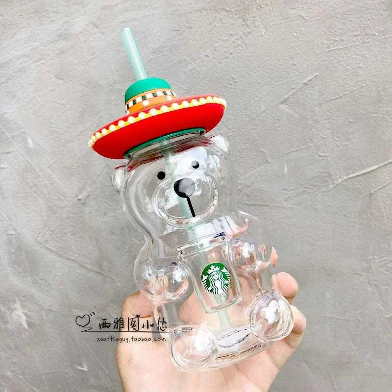 Starbucks cup limited edition  American bear glass.