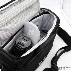 Canon Canon original camera crossbody photography shoulder bag, double-shoulder travel backpack, professional mirrorless digital camera bag, R50 R7 R10 R8 RP R6 DSLR 200D 90D 6D