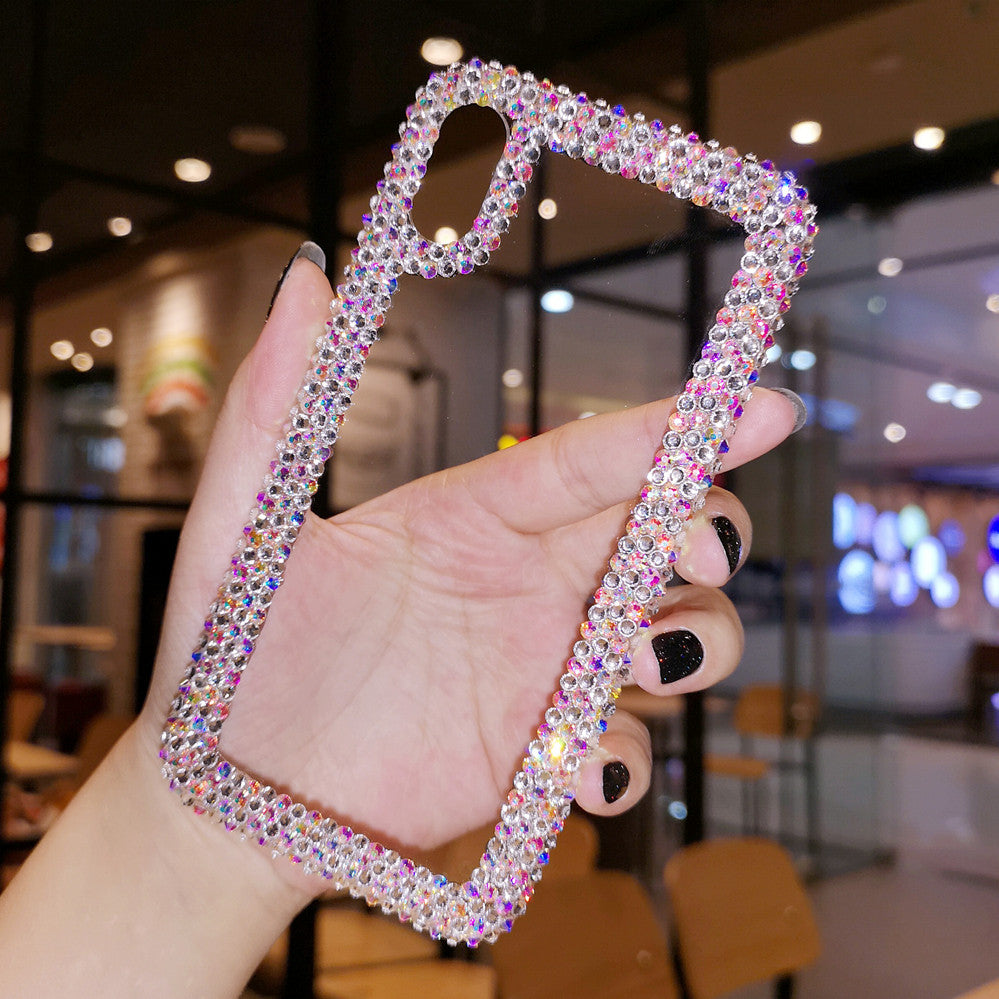 كفر iPhone مرصع بالكريستال اللامع لحماية أنيقة