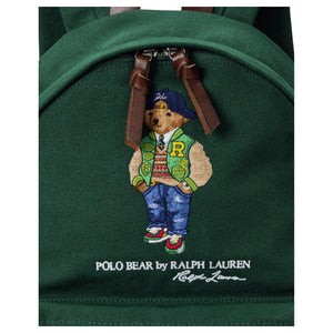 Polo Ralph Lauren Polo Bear Little Bear Embroidery Pattern Fabric Backpack Men's Green