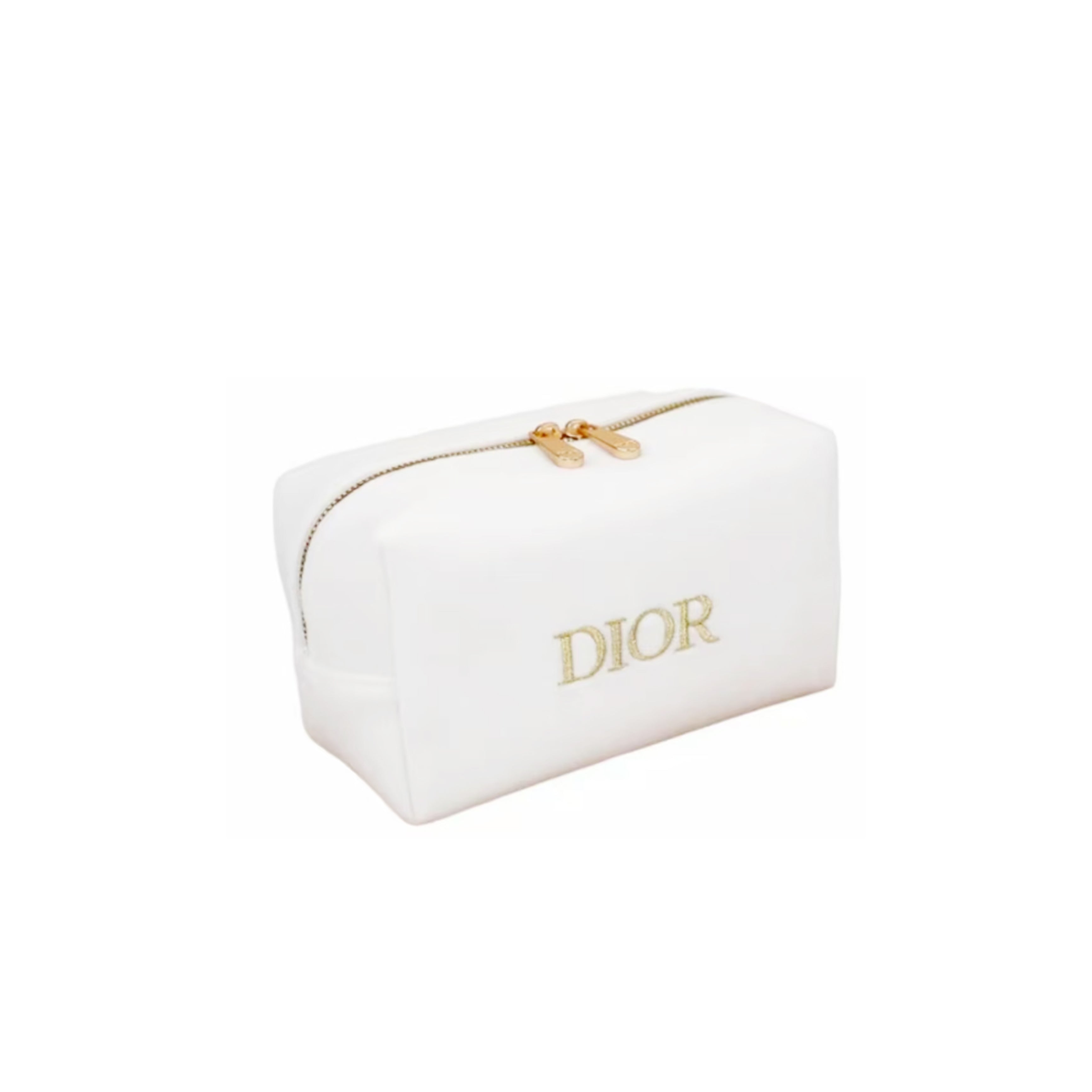 DIOR [Custom Makeup Bag] Steam Puppet Armstanton Love Letter Metal Chain Plant Fiber Low Luxury Artistic Style Portable Storage Shoe Crossbody Handbag Platinum