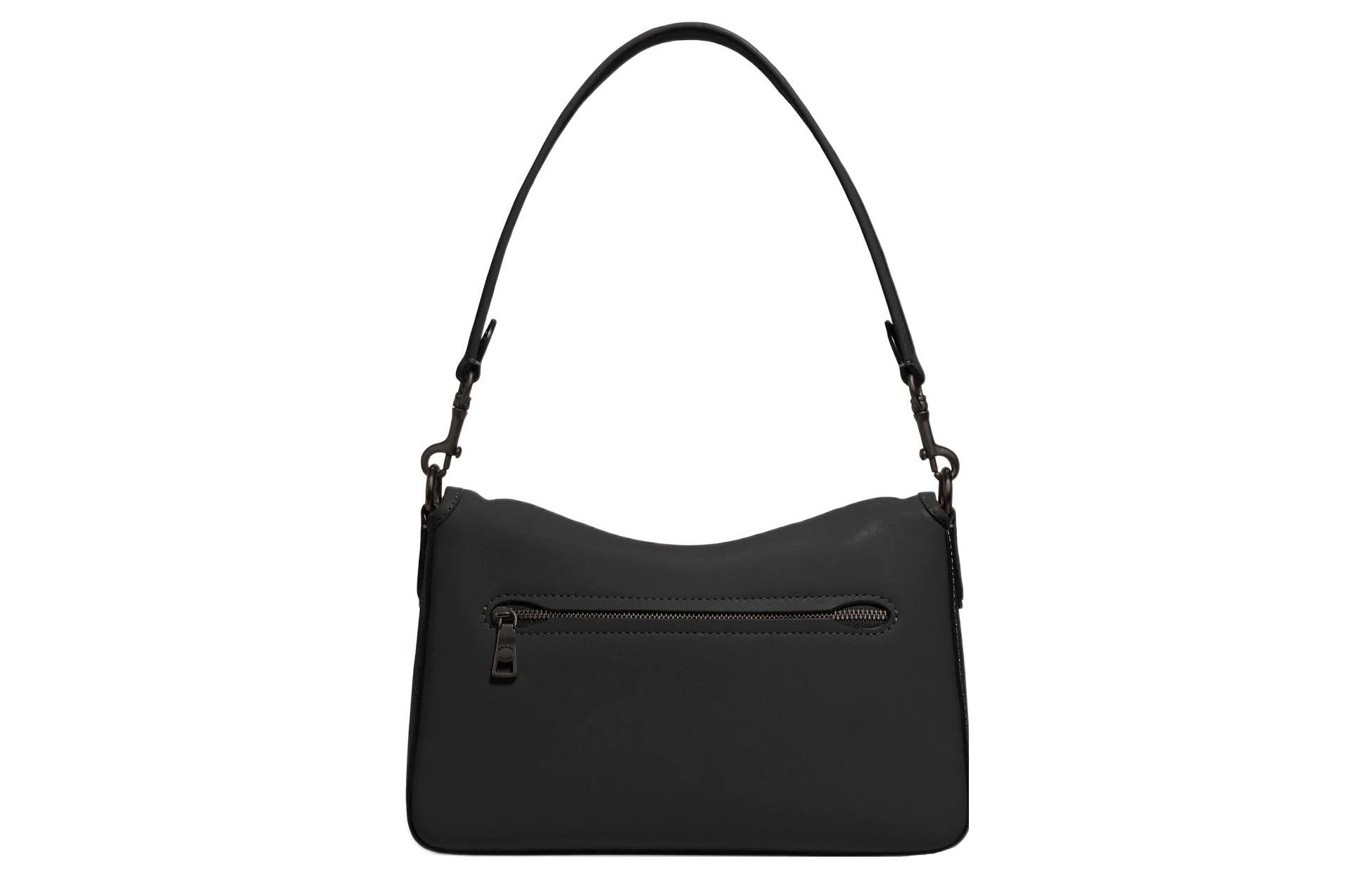 COACH Tabby 27 Snap-Closure Leather Crossbody Single Shoulder Bag Large Women's Black