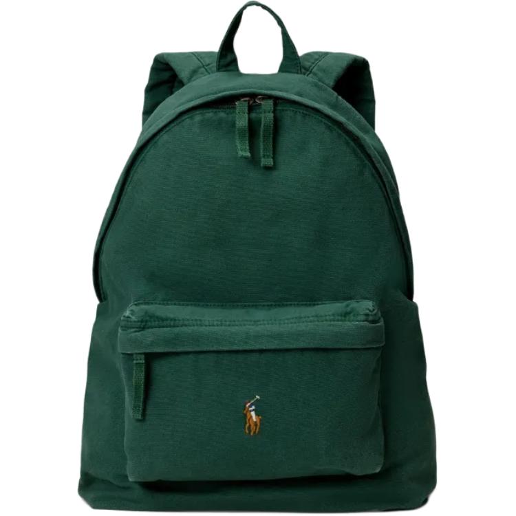 An authentic Polo Ralph Lauren green backpack with the signature embroidered pony logo, ideal for back-to-school and daily use.

حقيبة ظهر Polo Ralph Lauren باللون الأخضر أصلية مع شعار المهر المطرز الشهير، مثالية للعودة للمدرسة والاستخدام اليومي