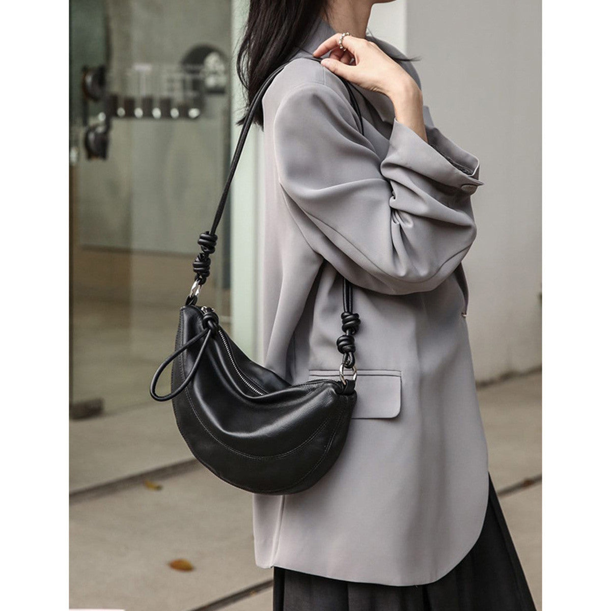 PLOVER | Bag Bag Women's Niche Design Dumpling Bag Women's Crossbody Bag 2024 New Korean Version Bag Bag Premium Saddle Bag