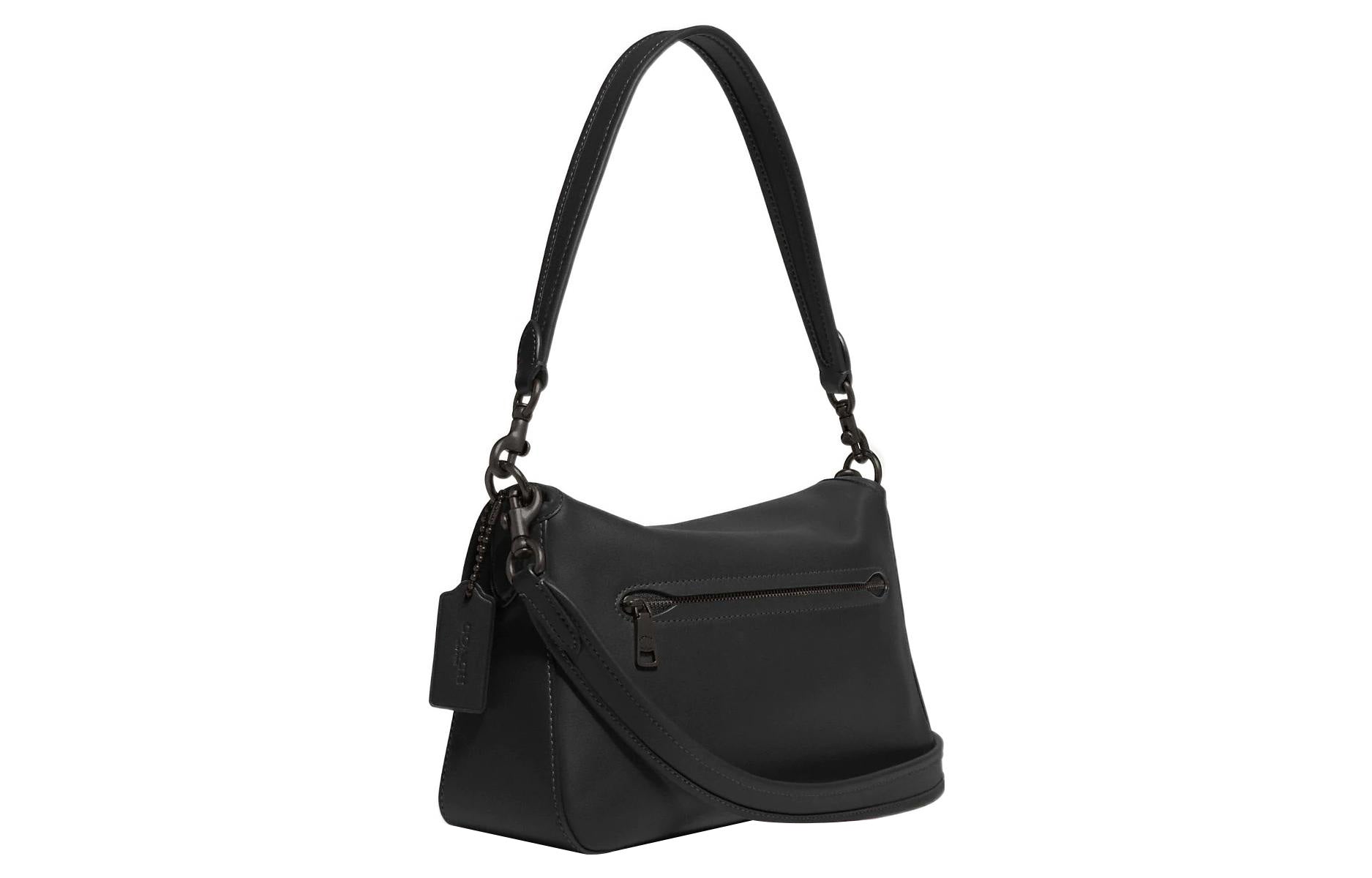 COACH Tabby 27 Snap-Closure Leather Crossbody Single Shoulder Bag Large Women's Black