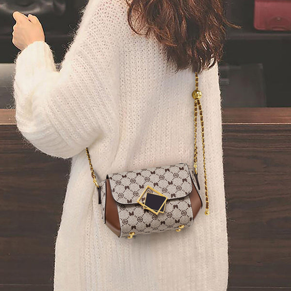 AuCom | [Exquisite and elegant] crossbody bag women's bag light luxury small gold ball single chain bag versatile shoulder bag bag women