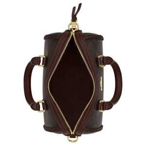 COACH Rowan 18  Tote Mini Maple Brown.