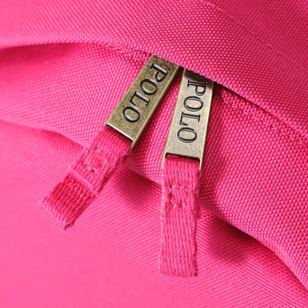 Polo Ralph Lauren Embroidered Pony Pattern Polyester Backpack Unisex Couple Pink