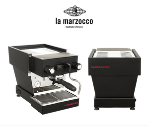 مكينة قهوة La Marzocco Linea Micra باللون الأسود الفاخر black studio views.