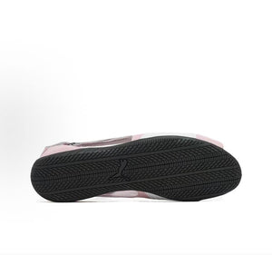 Puma Speedcat Ballet open-toe pink white shoes bottom rubber outsole pattern view.
