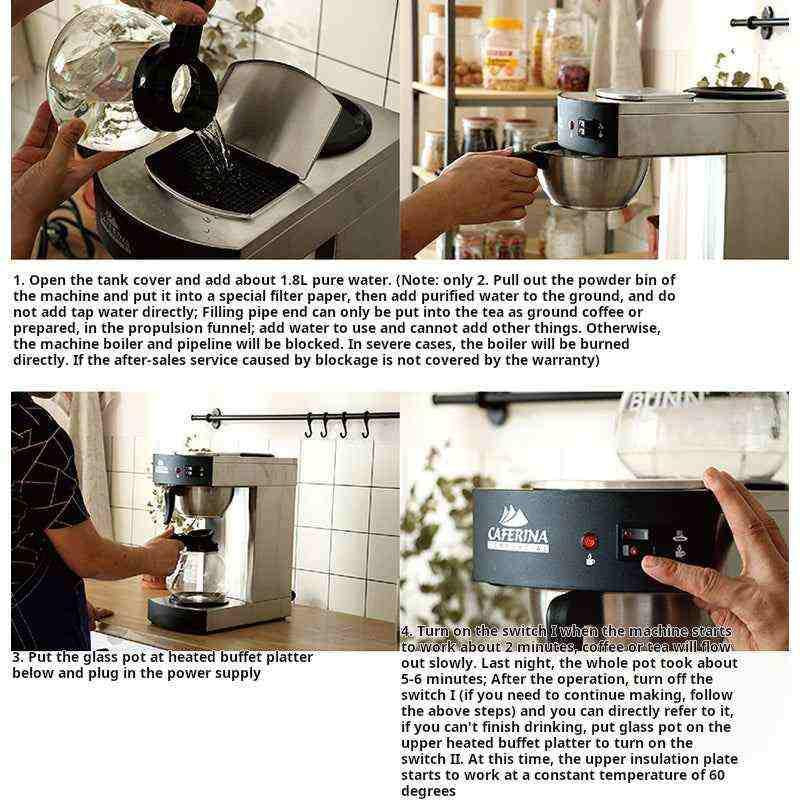 ماكينة Coffee Maker تجارية Caferina RH330 ستانلس ستيل.