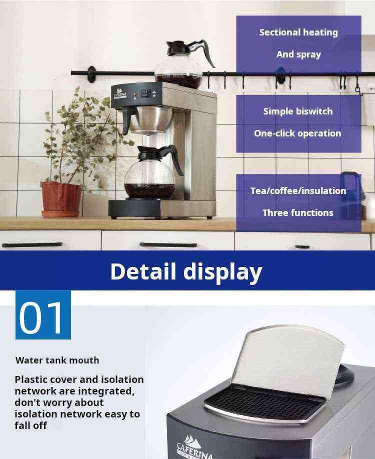 ماكينة Coffee Maker تجارية Caferina RH330 ستانلس ستيل.