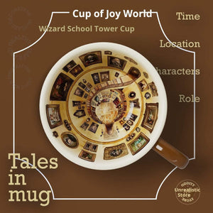 van gogh mugs magic tower cup glazed color mug.