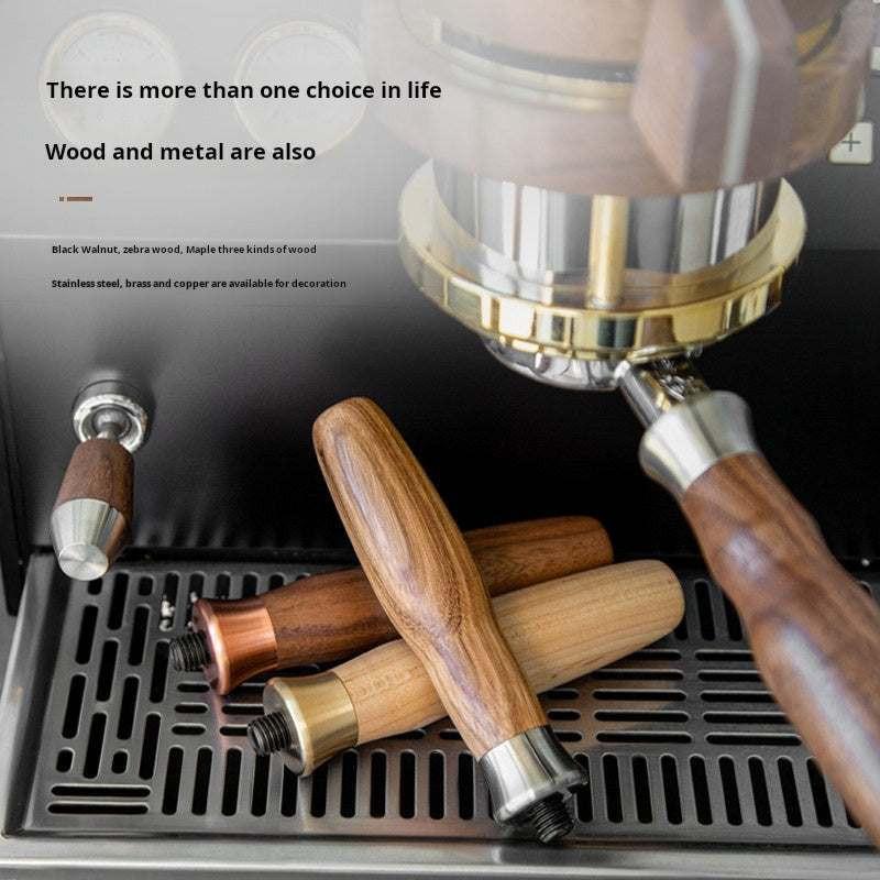 مقبض Portafilter خشب طبيعي M10 بتصميم Ergonomic مريح.