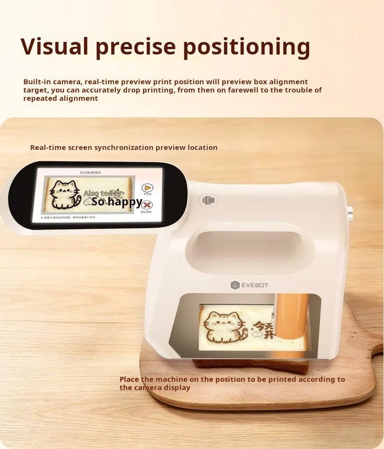 طابعة طعام محمولة EVEBOT Smart Handheld Printer مع اتصال Wi-Fi.