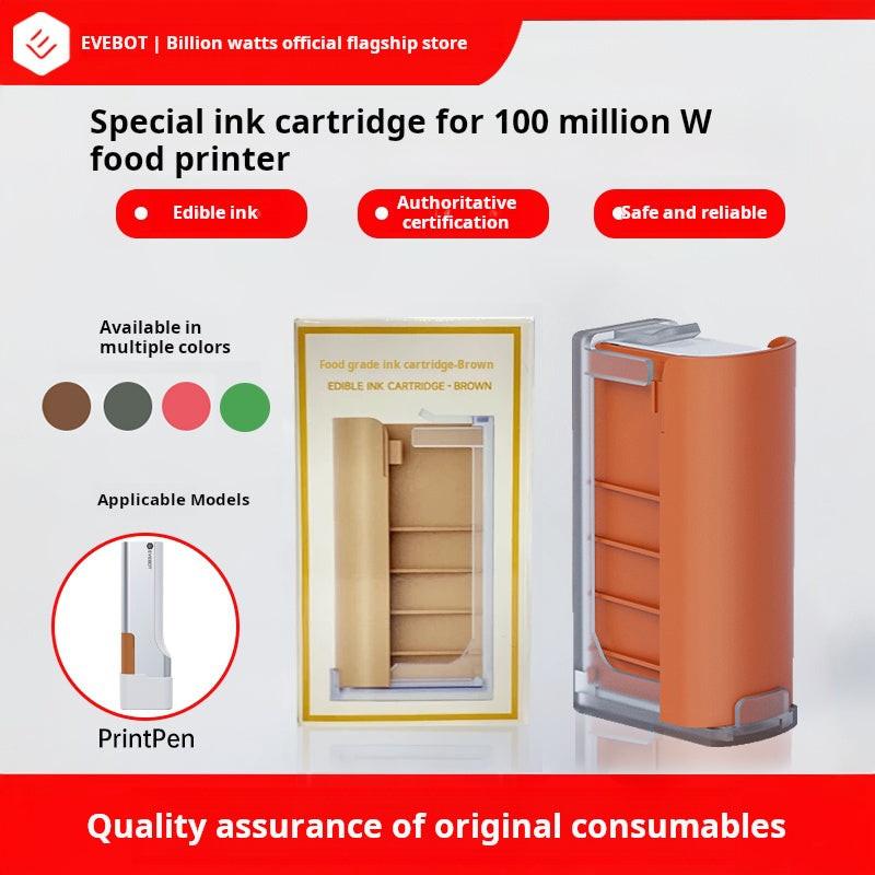 خرطوشة حبر طعام لـ EVEBOT  PrintPen بـ 4 ألوان اختيارية آمنة ومعتمدة.