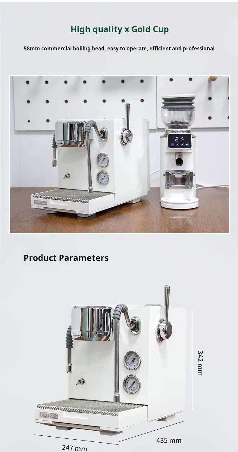 أبعاد وتجهيز ركن القهوة لجهاز القهوة Wendougee PETRA coffee corner layout poster.